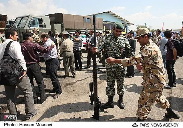 Commander of the Iranian Army Ground Force Brigadier General Ahmad Reza Pourdastan said his forces tested the latest home-made weaponries in military drills in the country's Southwestern province of Khuzestan. The Iranian Army on Monday, December 3, 2012, started two days of wargames in Khuzestan by exercising anti airborne tactics. (FARS News Agency) 