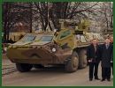 La société d’état Ukrainienne Enterprise Kharkiv Morozov Machine Building Design Bureau a envoyé à son client (le Ministère Irakien de la défense) la première série de véhicules blindés transport de troupe BTR-4.