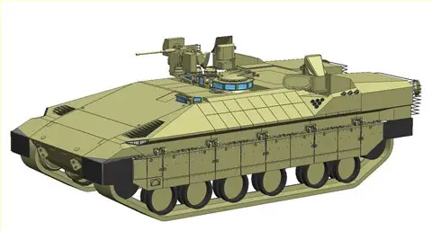 Namer infantry tracked armoured vehicle personnel carrier Israeli Army Israel line drawing blueprint 001