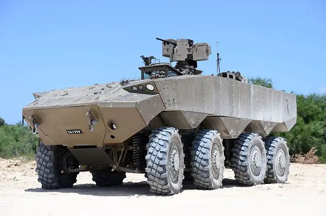 Today, August 1, 2016, the Israeli Ministry of Defense (MoD) has unveiled a new 8x8 armoured vehicle personnel carrier (APC) called Eitan. According the Israeli MoD, the vehicle will replace the old tracked armoured personnel carrier M113 in service with the Israeli army since many years.