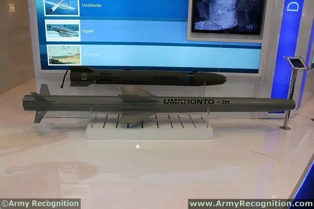 The Umkhonto-IT is vertical launch surface-to-air missile available in infrared homing (Umkhonto-IR) and radar homing version (Umkhonto-R). 