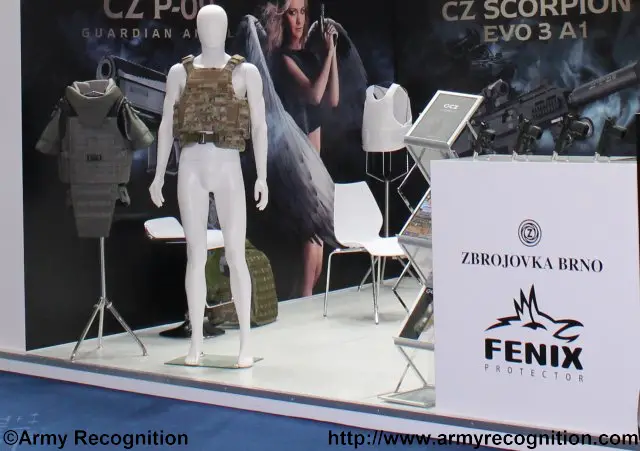 At IDEX 2015, CZ is not only showcasing weapons, but also Body Armor 640 001