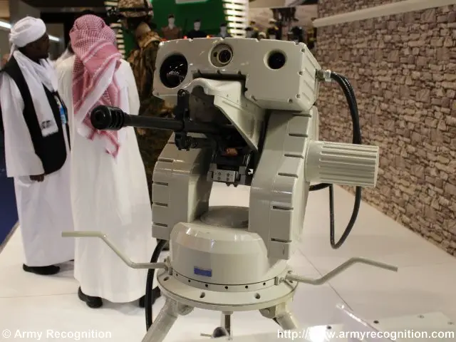 Ateed, an Automated Weapon Station, is presented by MIC-Sudan at IDEX 2015