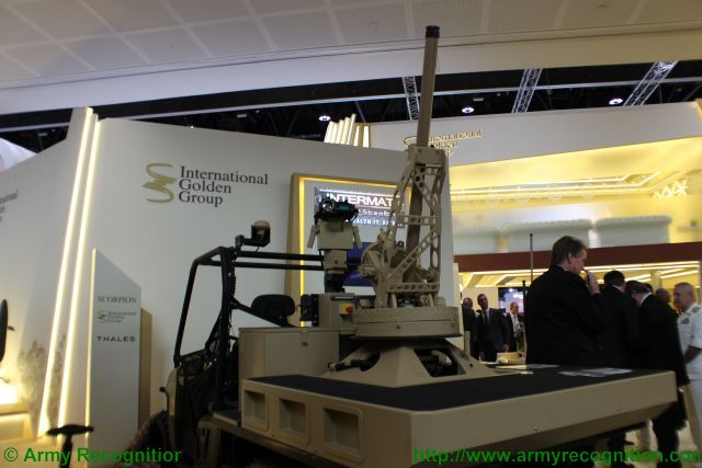 Thales Scorpion Automated Mortar Platform presented at IDEX 2015