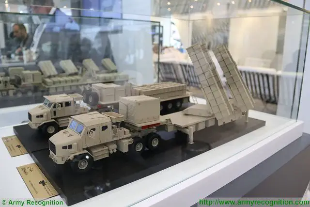 Al Jaber Land Systems from UAE presents new Jobaria 300mm TCL Twin Cradle Rocket Launcher IDEX 2017 001