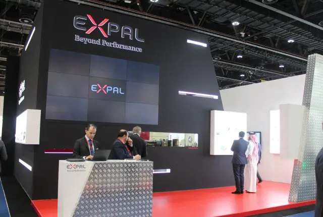 Expal exhibited its complete solution for mortar system at IDEX 2017 001