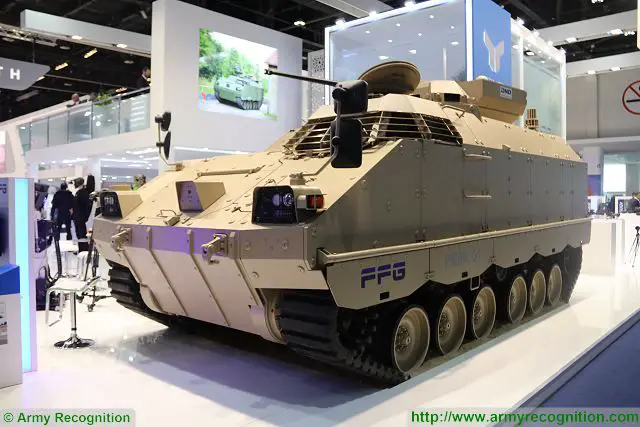 The German Company FFG with sophisticated solutions at IDEX 2017 The innovative tank manufacturer FFG based in the northern city of Flensburg in Germany, will be presenting its highly-efficient and impressive developments in the area of special armoured vehicles at this year’s IDEX trade fair, including the PMMC G5 protected APC (Armoured Personnel Carrier) and the Wisent 2 ARV (Armoured Recovery Vehicle) or AEV (Armoured Engineer Vehicle)