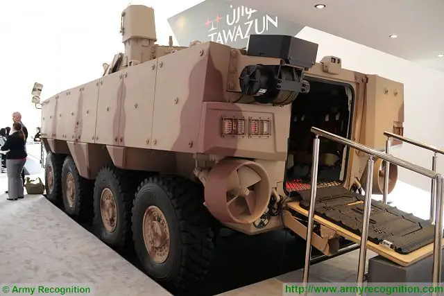 At the International Defense Exhibition IDEX, the Turkish Company Otokar has signed a foreign partnership with United Arab Emirates (UAE) to produce and sell 400 8x8 armored vehicles worth $661 million. The contract will be overtaken by the Al Jasoor Heavy Vehicles Industries, a joint company established by Otokar and Tawazun. At IDEX 2017, Tawazun has displayed the Rabdan, the new 8x8 armoured vehicle is based on the Turkish-made Otokar Arma wheeled vehicle. 