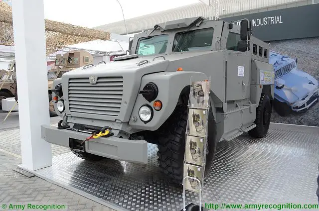 The Russian-made VPK-3924 Medved or SPM-3 Bear, a wheeled armoured vehicle in the category of MRAP makes its first appearance in the Middle East at the international exhibition and conference in Abu Dhabi (UAE), IDEX 2017. 