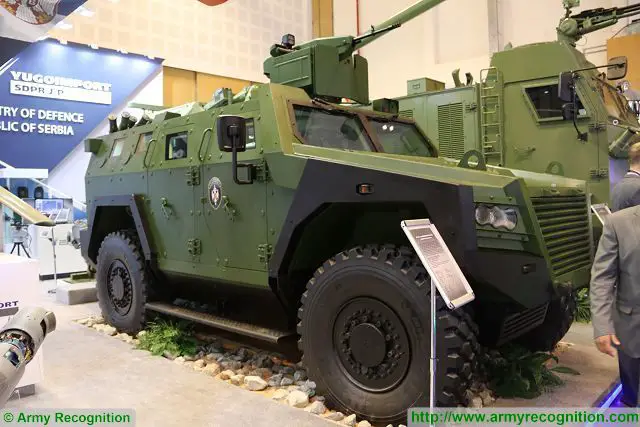 At IDEX 2017, the International Defence Exhibition in Abu Dhabi (UAE), the Serbian state Defense Company Yugoimport unveils the Milosh, a new 4x4 armoured vehicle personnel carrier fully designed and developed in Serbia.