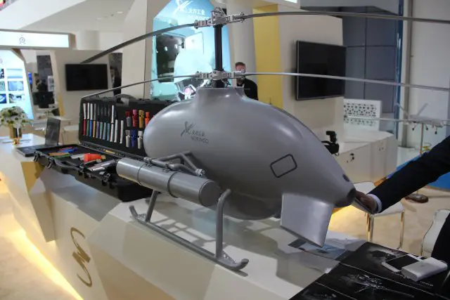 Discover-the-Sky-saker-H300-unmanned-helicopter-at-Norincos-stand-ISNR-2016