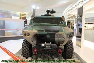 Ajban Class 440A 4x4 wheeled light tactical protected vehicle United Arab Emirates front view 001