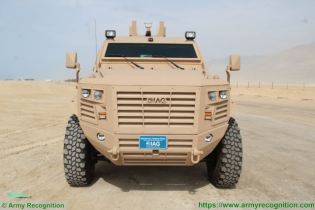 Guardian Xtreme APC 6x6 MRAP Mine Resistant Ambush Protected vehicle IAG United Arab Emirates front view 001