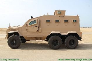 Guardian Xtreme APC 6x6 MRAP Mine Resistant Ambush Protected vehicle IAG United Arab Emirates left side view 001