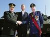 Cérémonie sur la base aérienne de Kleine Brogel, pour la prise de commandement du nouveau Commandant de l'Armée Belge, le Lieutenant Général Charles-Henri Delcour, en présence du Ministre de la Défense Belge, Monsieur Pieter De Crem.