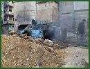 The Free Syrian Army are fighting against the Syrian army of President Bashar al-Assad in the streets of the city of Homs. The fighting’s are very violent, and several armored vehicles of the Syrian army have been destroyed by the rebels