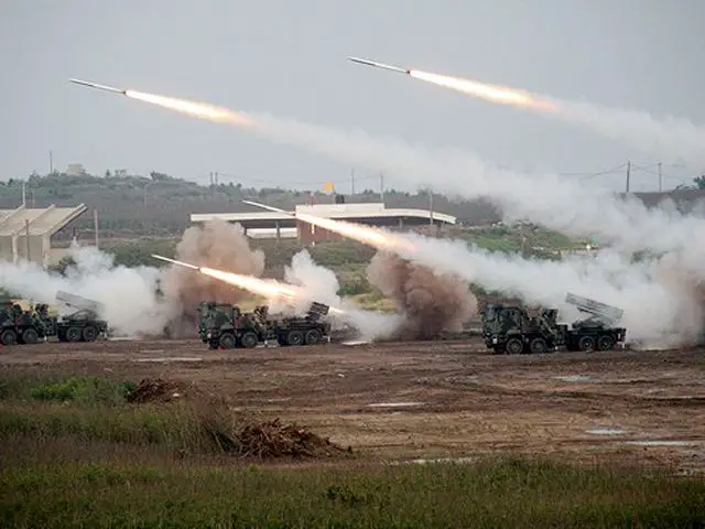 Taiwan has begun five days of large-scale military exercises meant to demonstrate its ability to defend itself against any attack from mainland China. The annual drill in the Taiwan Strait includes a test of the Thunderbolt-2000 multiple rocket launch system designed to take out enemy ships before they reach shore. Tanks, artillery, and attack helicopters also pounded mock targets at sea during the war games.