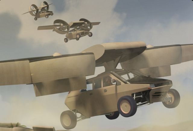 A new project by Lockheed Martin and the Defense Advanced Research Project Agency, or DARPA, includes a flying "car" that will be a hybrid of an armored vehicle and a helicopter. Transformer TX can't travel back in time - that we know - but the vehicle could be ready for testing as soon as 2015, according to Lockheed officials.