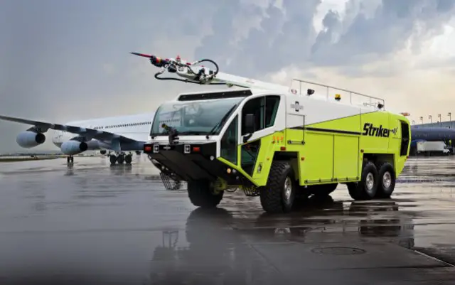 The Australian Defense Force (ADF) has selected Oshkosh Airport Products, LLC, an Oshkosh Corporation company, to deliver its new fleet of aircraft transportable Aircraft Rescue and Fire Fighting (ARFF) vehicles. The Oshkosh® Striker® AT/XC will be the ADF’s first-response vehicle in aircraft fire emergencies at military bases and expeditionary airfields.