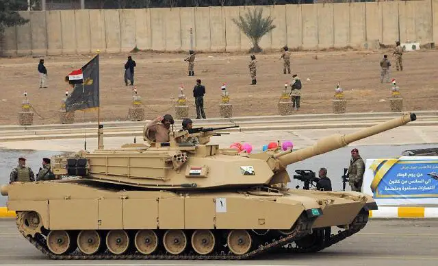 The U.S. State Department has made a determination approving a possible Foreign Military Sale to Iraq for M1A1 Abrams tanks, M1151A1 Up-Armored High Mobility Multi-Purpose Wheeled Vehicles and associated equipment, parts and logistical support for an estimated cost of $2.4 billion. The Defense Security Cooperation Agency delivered the required certification notifying Congress of this possible sale today.