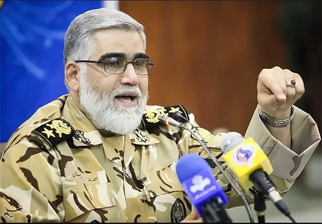 Iranian Ground Force Commander Brigadier General Ahmad Reza Pourdastan announced the country's plans to unveil a robot designed and built for military purposes which can carry loads and launch missiles at hostile targets. 