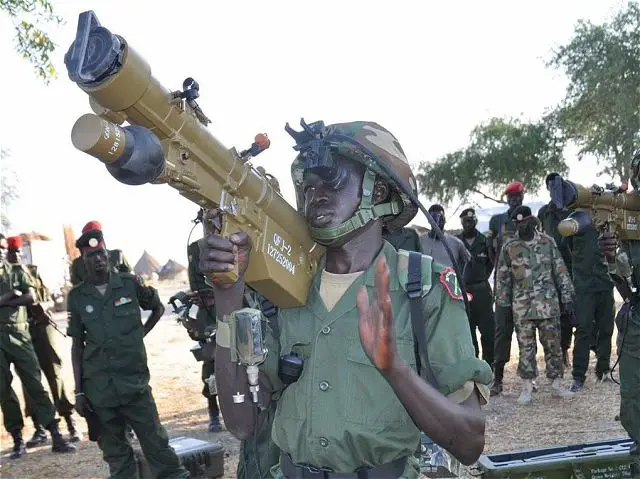 South Sudan fighters loyal to Dr Riek Machar have acquired sophisticated man-portable surface-to-air missiles system (MANPADS) in preparation for new onslaughts against troops loyal to President Salva Kiir. A photo released by the "theinsider" website end of december 2014 show Sudanese People’s Liberation Army (SPLA) forces with a Chinese-made QW-2 man-portable air-defense system (MANPADS).