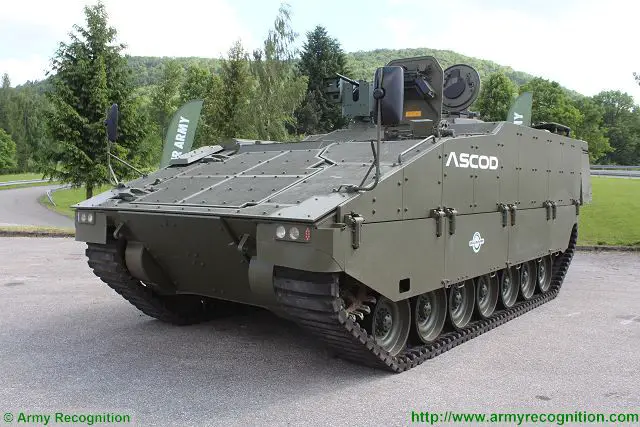The ASCOD new generation of tracked infantry fighting vehicle is designed and manufactured by Steyr now General Dynamics European Land Systems. The ASCOD new generation offers higher level of protection than its predecessor.