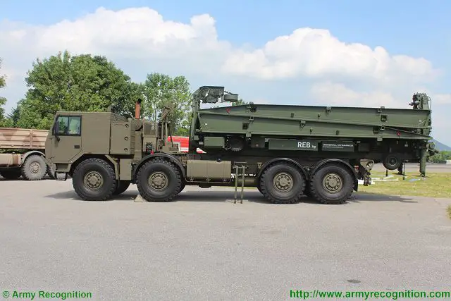 The TATRA truck fitted with the bridge system REB offer an high mobility bridge deployment system which can be used not only for military applications but also in case of natural disaster. 