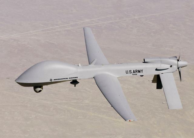 During an exercise at the National Training Center, or NTC, on Fort Irwin, California, U.S.soldiers have tested the MQ-1C Gray Eagle unmanned aircraft system, or UAS, with the One System Remote Video Terminal, or OSRVT, which allows Soldiers to take control of the Gray Eagle payload.