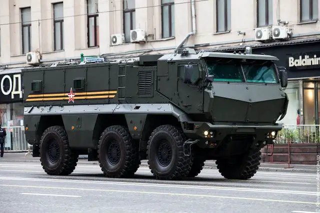 Russia's brand new Kamaz Typhoon-K 6x6 MRAP armored vehicles will undergo final operational service tests in 2015, the director of the department of digital design systems of OJSC KAMAZ told RIA Novosti. Russia's Ministry of Defense will decide on the mass production of Typhoons following the trials, Aleksey Purtov added.