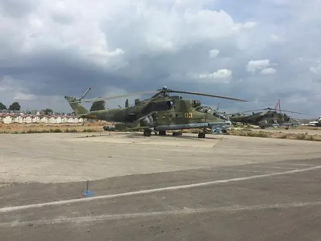 Russia has deployed its famous Mi-24 Hind attack helicopter to Syria, where they are part of the operation against Islamic State terrorist targets. According to Colonel Igor Klimov of the Russian Air Force in Hmeymim Air Base in Syria, the Mi-24 helicopters are currently being used for patrolling the area around the airfield and for potential search and rescue missions. 
