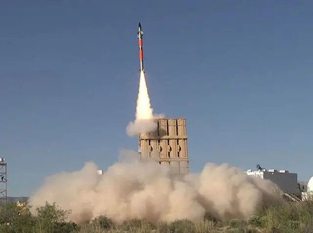 Israel Tamir air defense missile successfully test fired from a US Army Multi Mission Launche 640 001