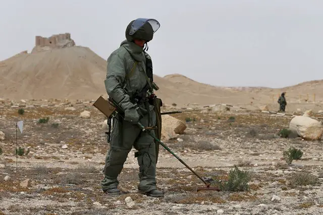 Russian sappers demined over 180 hectares of Palmyra since April 1 640 001