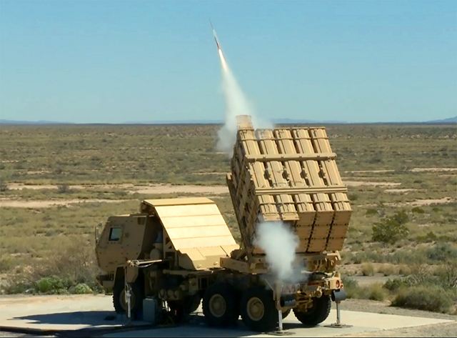 The U.S. Army successfully fired a Miniature Hit-to-Kill missile from its newest launch platform , April 4, 2016. The missile successfully fired as part of an Engineering Demonstration of the Indirect Fire Protection Capability Increment 2-Intercept.