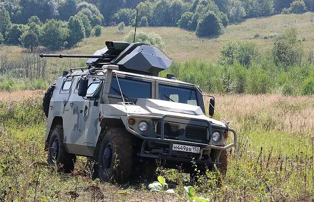 VPK from Russia has designed new 30mm remote-controlled weapon station for Tigr 4x4 armored 640 001