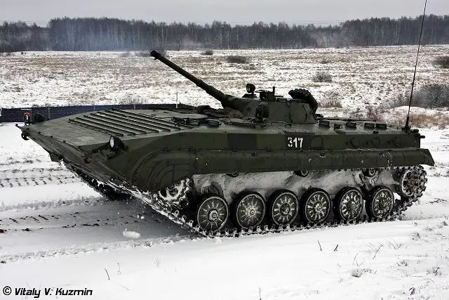 Russian army BMP-1 tracked armoured (IFV) Infantry Fighting Vehicle. (Photo Copyright Vitaly Kuzmin)
