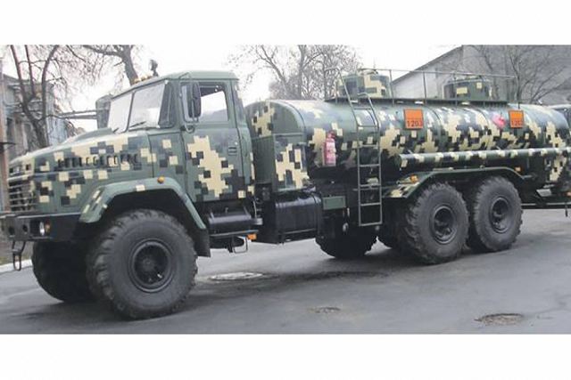 State-of-the-art fuel servicing trucks based on the KrAZ-63221 off road chassis have been built by the state company “45th Experimental Factory” (Vinnitsa) to meet army needs. A relevant request for proposals has been prepared by the Central Fuel and Lubricants Department. 