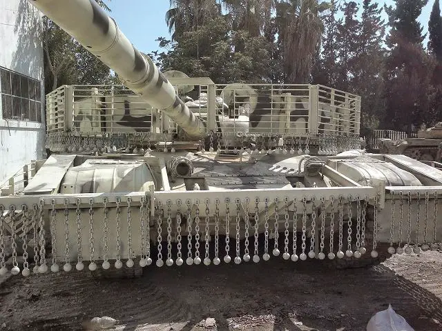 Syrian armed forces develop new upgrade for its range of combat vehicle with local-made armour cage to increase protection against anti-tank-missile and RPG (Rocket Propelled Grenade). Many pictures are published on Internet showing T-72 fitted with armour cage, but also the ZSU-23-4 Shilka anti-aircraft gun. 