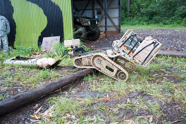 The 25th Infantry Division Soldiers and U.S. Army Research, Development and Engineering Command representatives test the battlefield capabilities of robot able to provide intelligence, surveillance and reconnaissance without putting Soldiers in harm's way. 