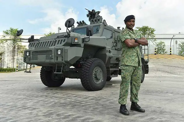 New 4x4 PCSV Protected Combat Support Vehicle for armed forces of Singapore in 2017 640 001