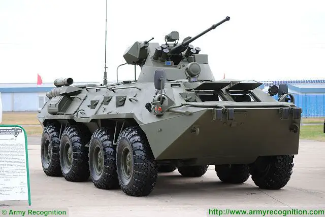 The interest of foreign customers to BTR-80A/82A will be stable in the years to come, as it is a relatively inexpensive, reliable and effective APC, being able to deliver sufficient firepower to dismounted soldiers. BTR-80A/82A has an IFV firepower in an APC form-factor