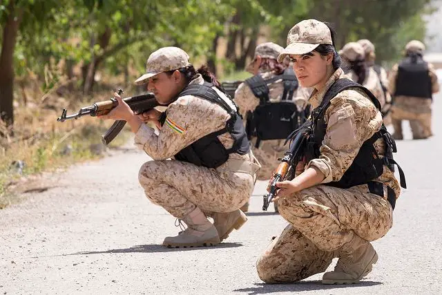 The British Ministry of Defense (MOD) revealed Saturday, March 26, 2016, that British soldiers have trained female Peshmerga fighters. The women have been trained by British soldiers in northern Iraq in crucial infantry, medical and counter-Improvised Explosive Device skills, the British MOD said.
