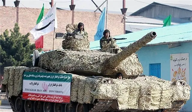 Iran tested its first home-made Active Protection System APS mounted on Zolfaqar tanks
