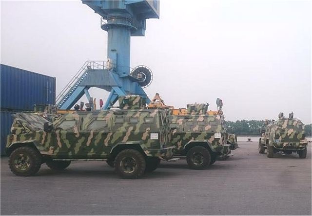 The UAE-based Company IAG (International Armored Group) has delivered a first batch of 4x4 Guardian wheeled armoured vehicle personnel carrier (APC) to Vietnam. a picture released on Internet shows the IAG APC Guardian vehicles in Hai Phong port, Vietnam. 