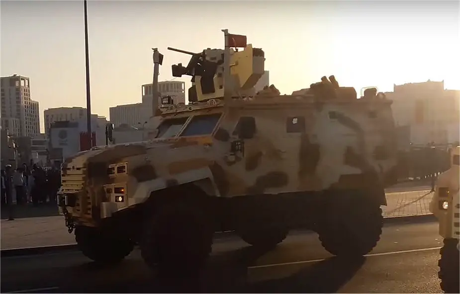 Qatar army unveils new 4x4 armoured vehicle Ejder Yalcin during rehearsal military parade national day 2017 001