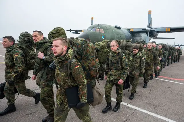 Soldiers from the German Army arrived in Lithuania to form NATO Forward Presence Battalion 640 001