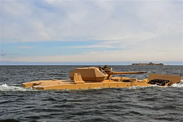 The Finnish Defense Company Patria has successfully completed swimming tests with its latest genration of 8x8 armoured vehicle, the AMV28A in the end of May in Finland. 