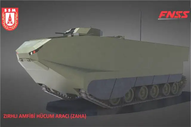 FNSS from Turkey will developed ZAHA new tracked amphibious armored for Turkish armed forces 640 001