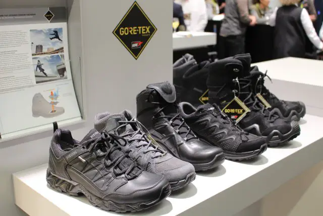With its Patrol GORE-TEX® Extended Comfort Footwear, W. L. Gore provides a first-of-a-kind solution for a lightweight, extremely breathable and durably waterproof duty boot specifically engineered for use in hot-dry and hot-humid climates. The boots, presented at IWA 2017, are quick to dry and offer reliable protection against sand, dust and water entry.