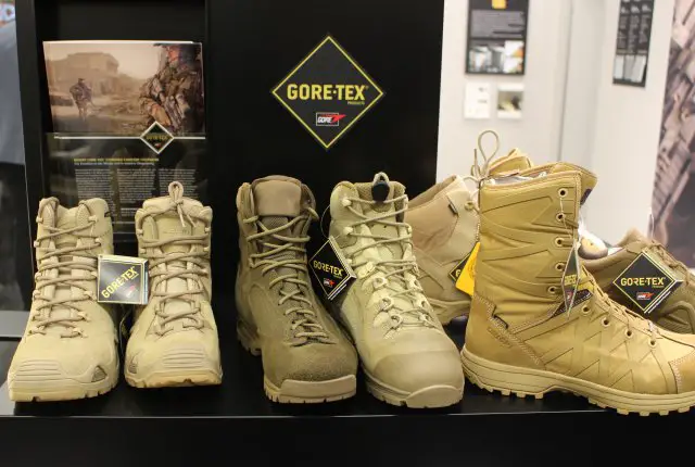 W L Gore exhibits its Desert Boots with new GORE TEX Extended Comfort laminates at IWA 2017 002